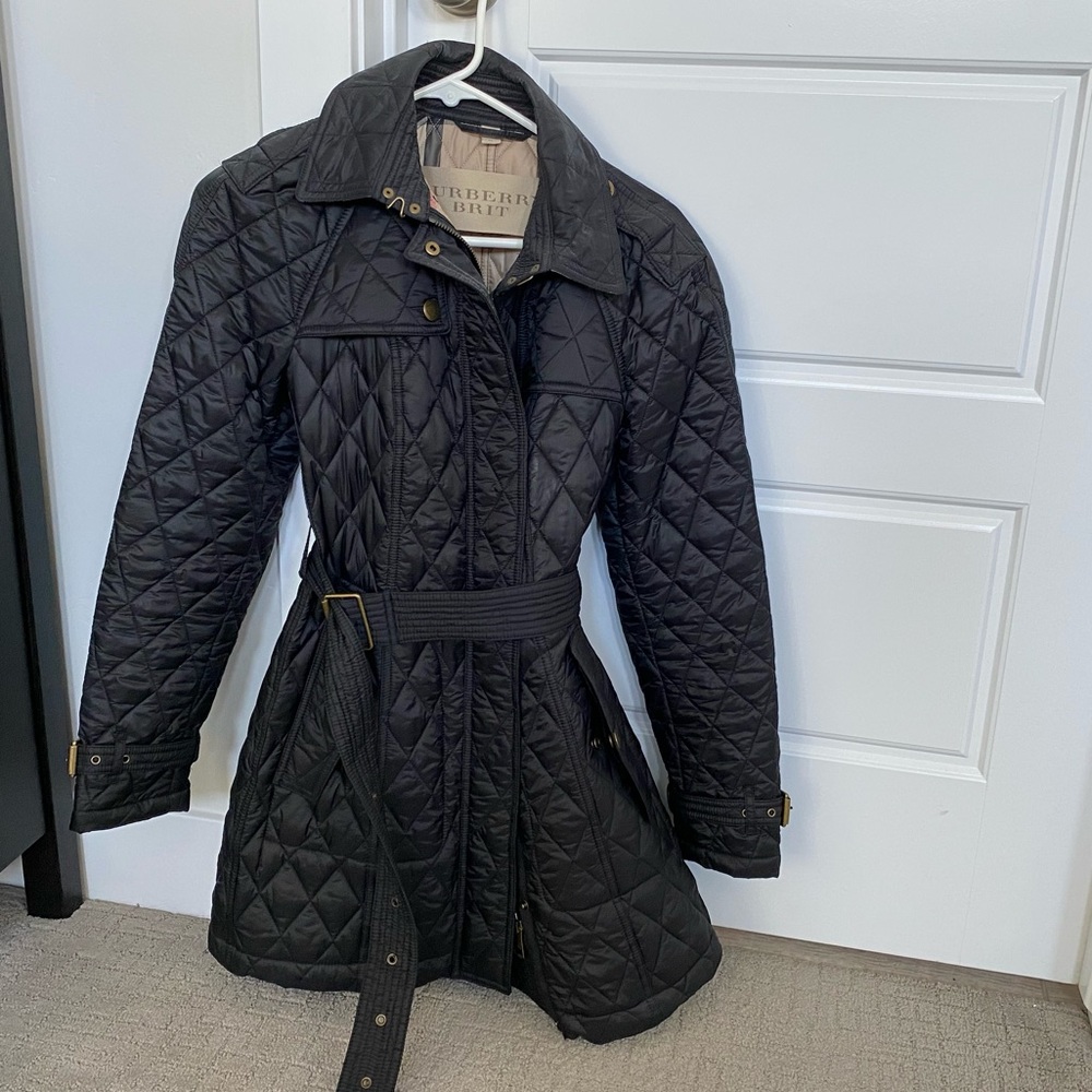 Burberry quilted jacket size M